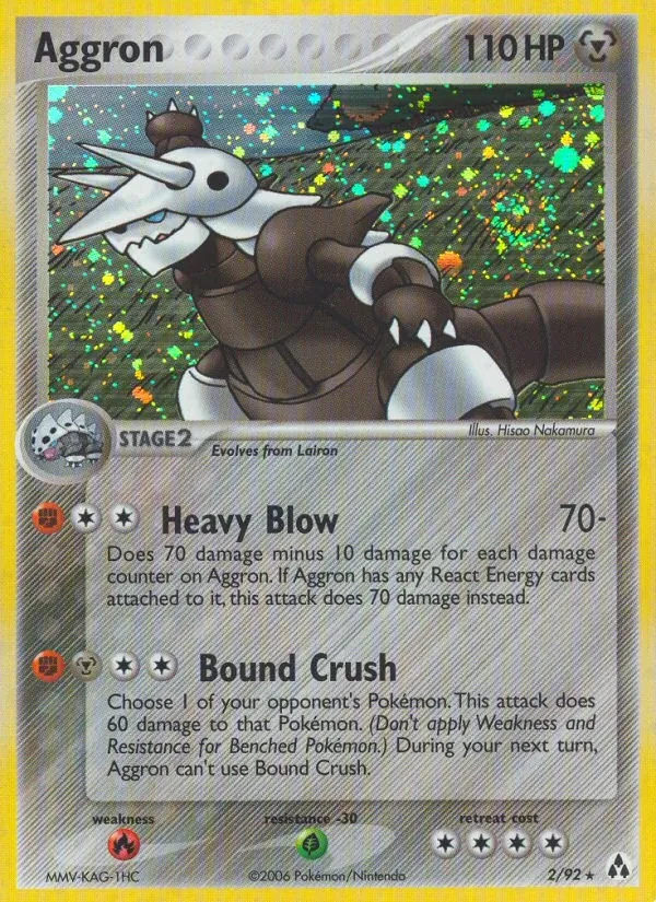 Aggron 2/92 Legend Maker Pokémon Karte