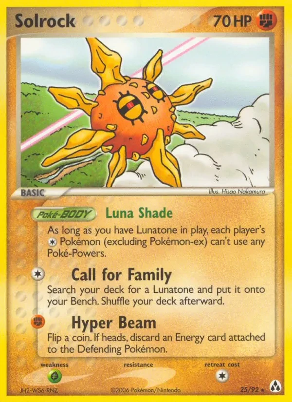 Carta Pokémon Solrock 25/92 Legend Maker