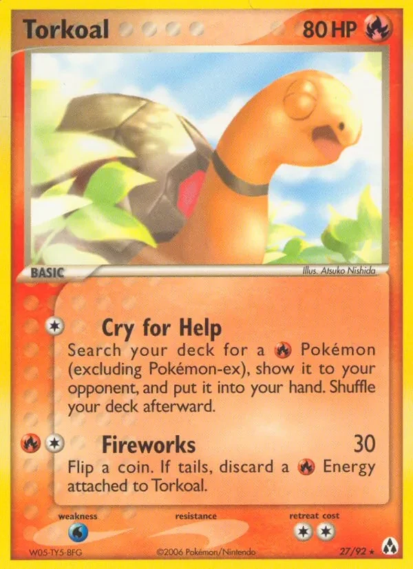 Torkoal 27/92 Legend Maker Pokémon card