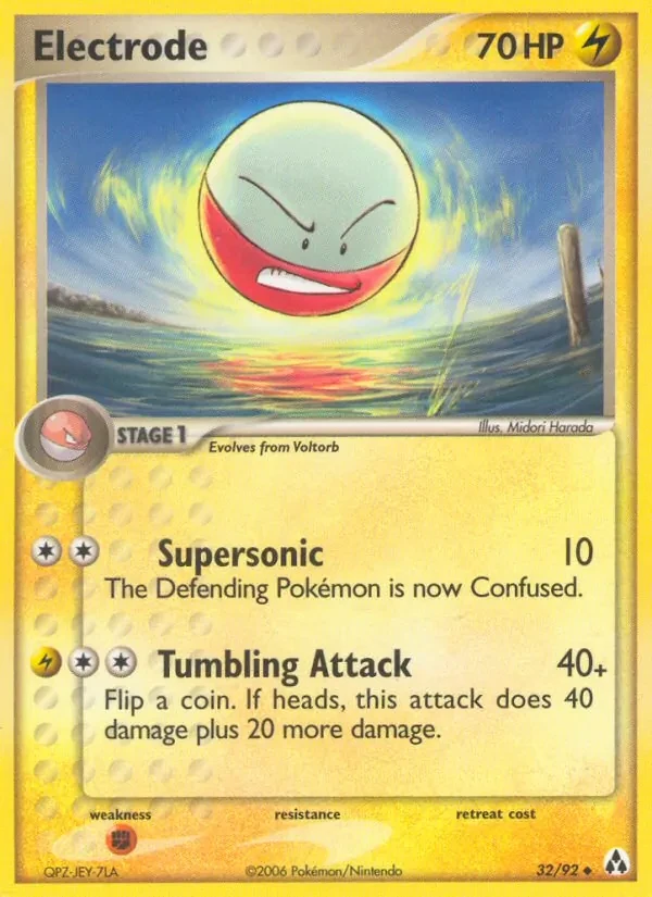 Electrode 32/92 Legend Maker Pokémon card