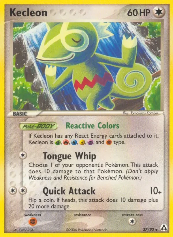 Carta Pokémon Kecleon 37/92 Legend Maker