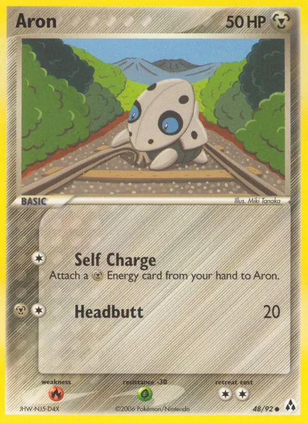Aron 48/92 Legend Maker Pokémon card
