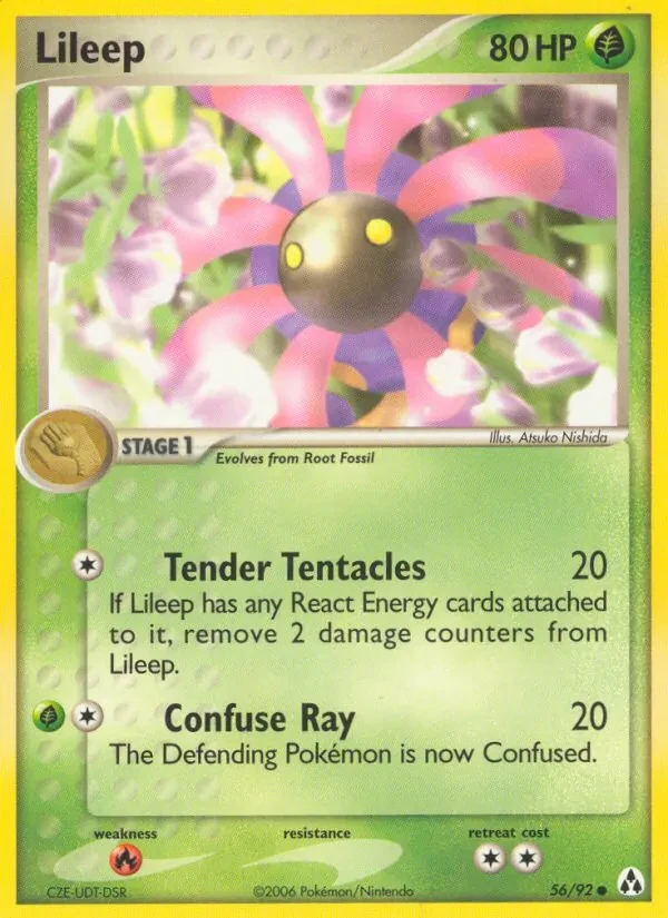 Lileep 56/92 Legend Maker Pokémon Karte