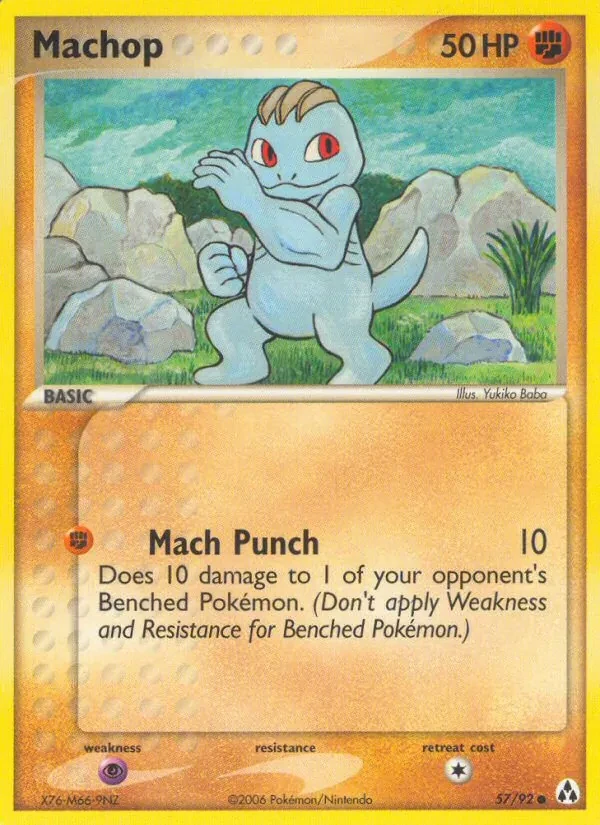 Machop 57/92 Legend Maker Pokémon card