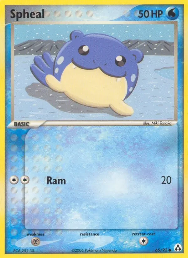Carta Pokémon Spheal 65/92 Legend Maker