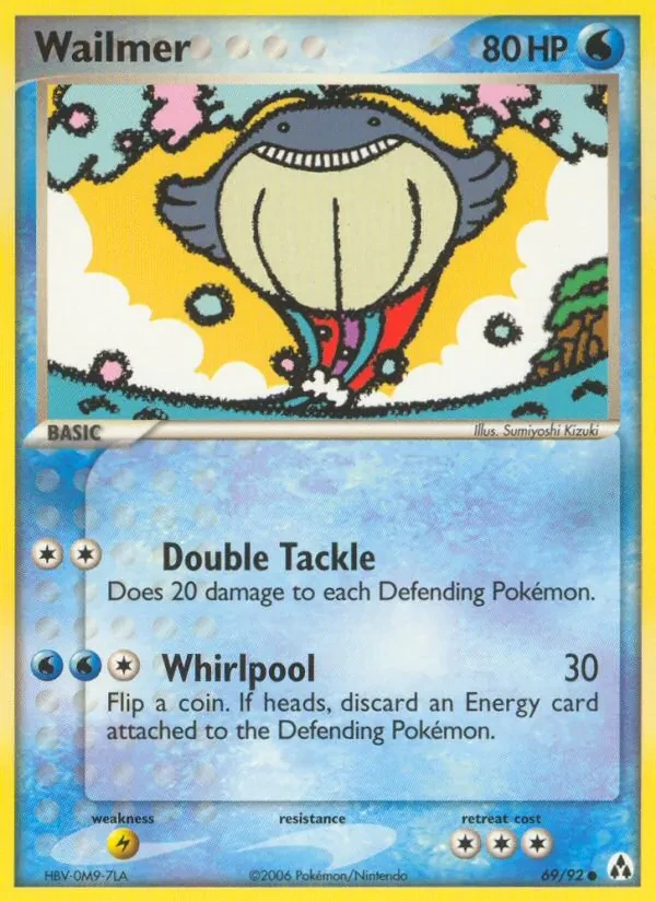 Wailmer 69/92 Legend Maker Pokémon card