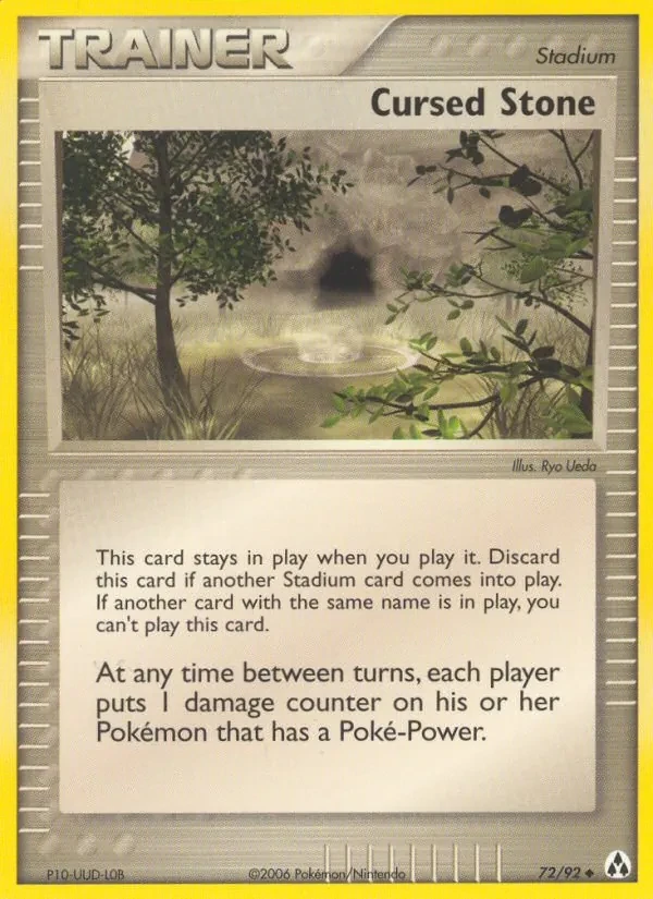 Cursed Stone 72/92 Legend Maker Pokémon kaart