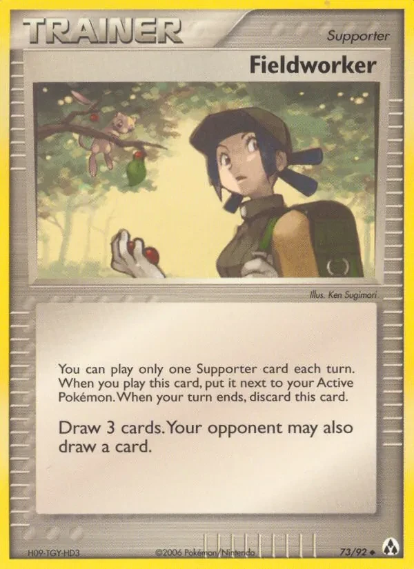 Fieldworker 73/92 Legend Maker Pokémon card