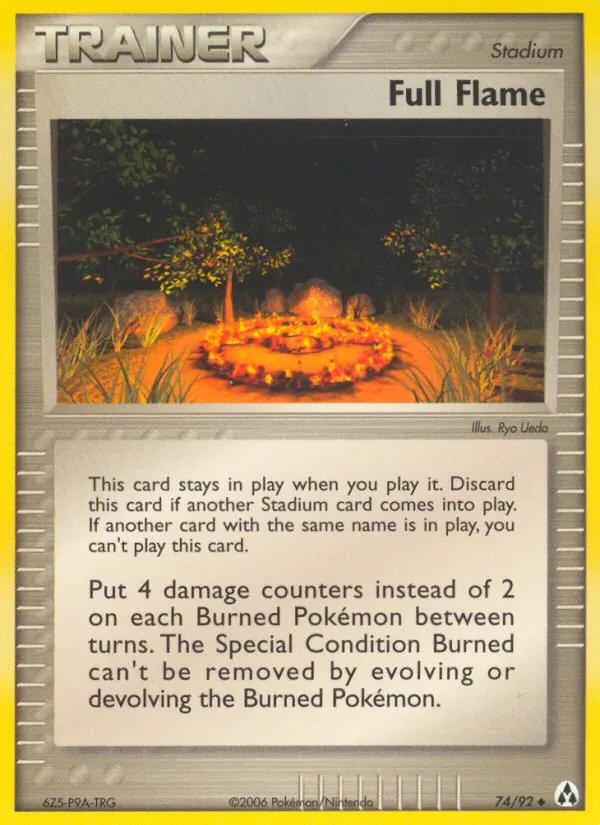 Full Flame 74/92 Legend Maker Pokémon card