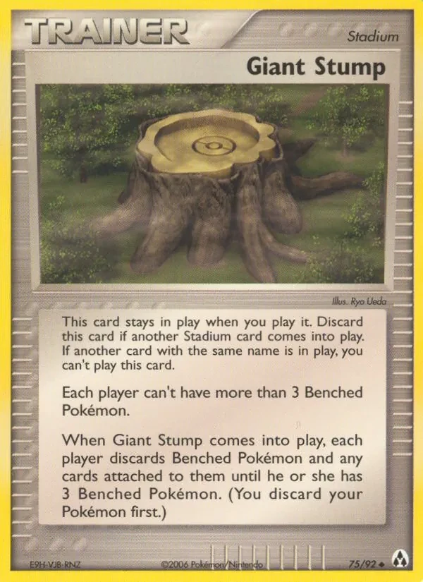 Giant Stump 75/92 Legend Maker Pokémon Karte