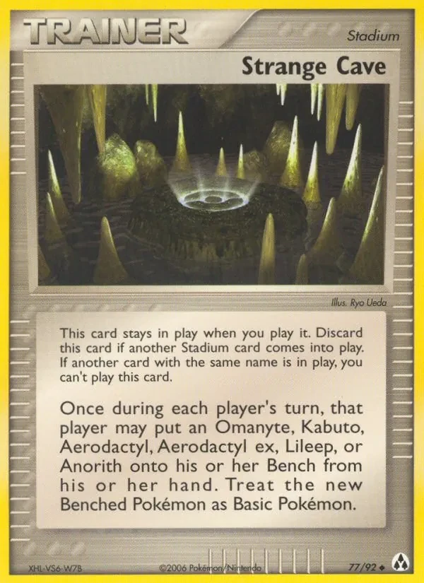 Strange Cave 77/92 Legend Maker Pokémon card