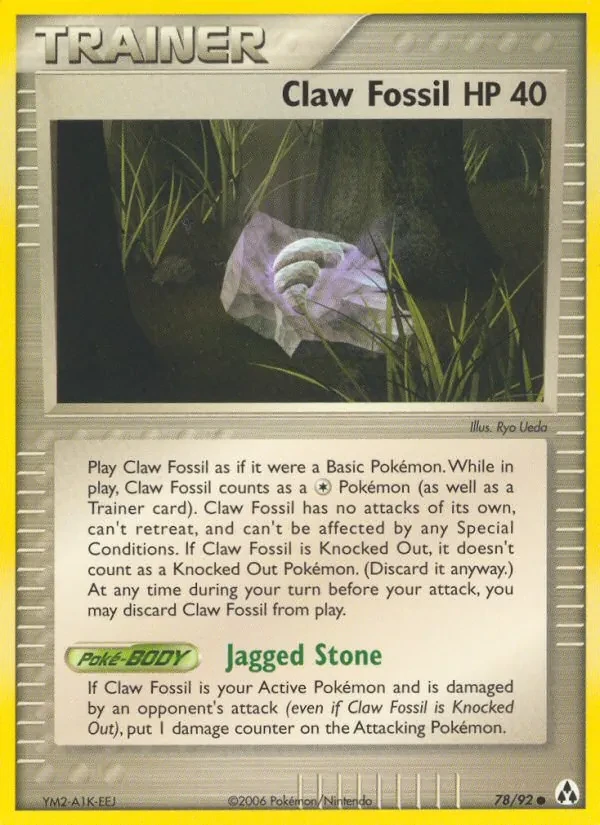 Claw Fossil 78/92 Legend Maker Pokémon card