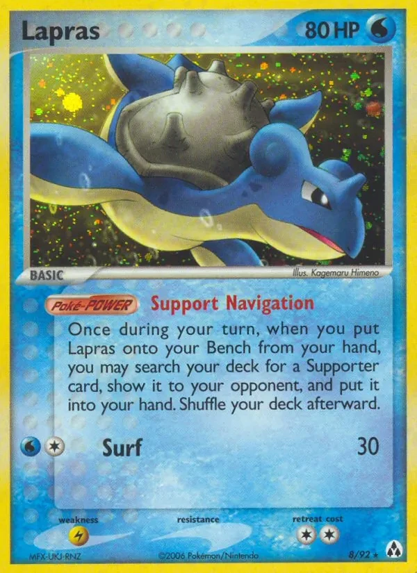 Lapras 8/92 Legend Maker Pokémon card