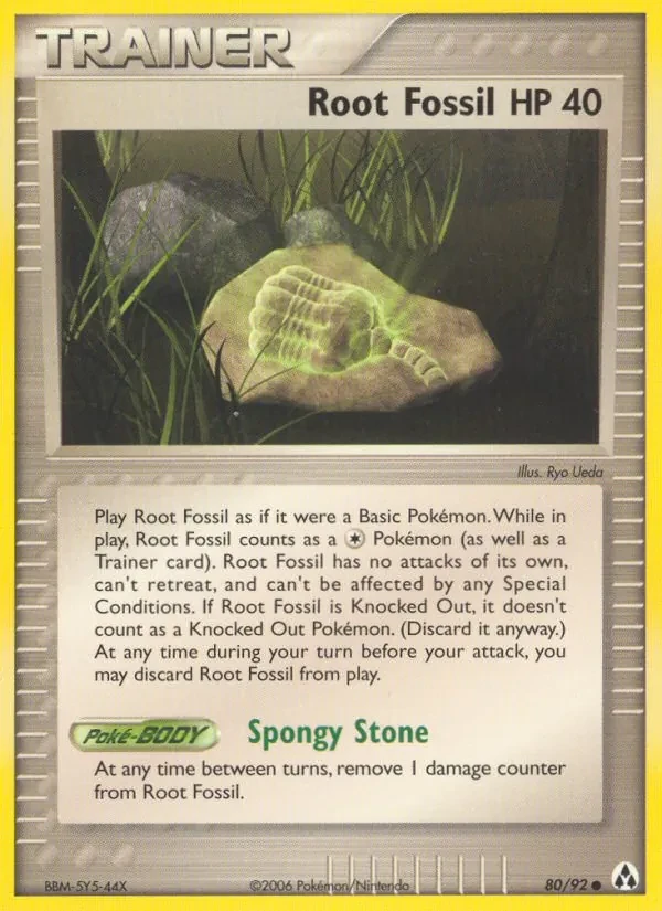 Root Fossil 80/92 Legend Maker Pokémon card