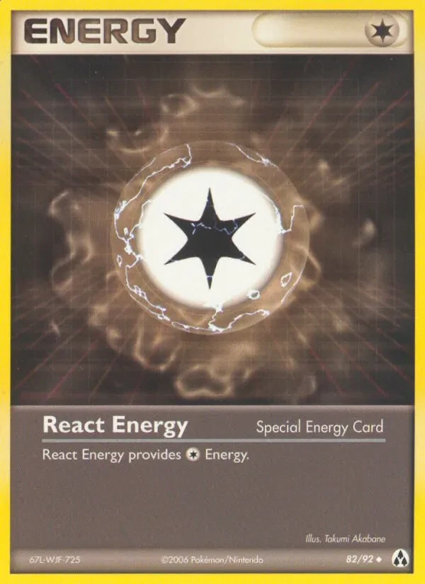 React Energy 82/92 Legend Maker Pokémon Karte
