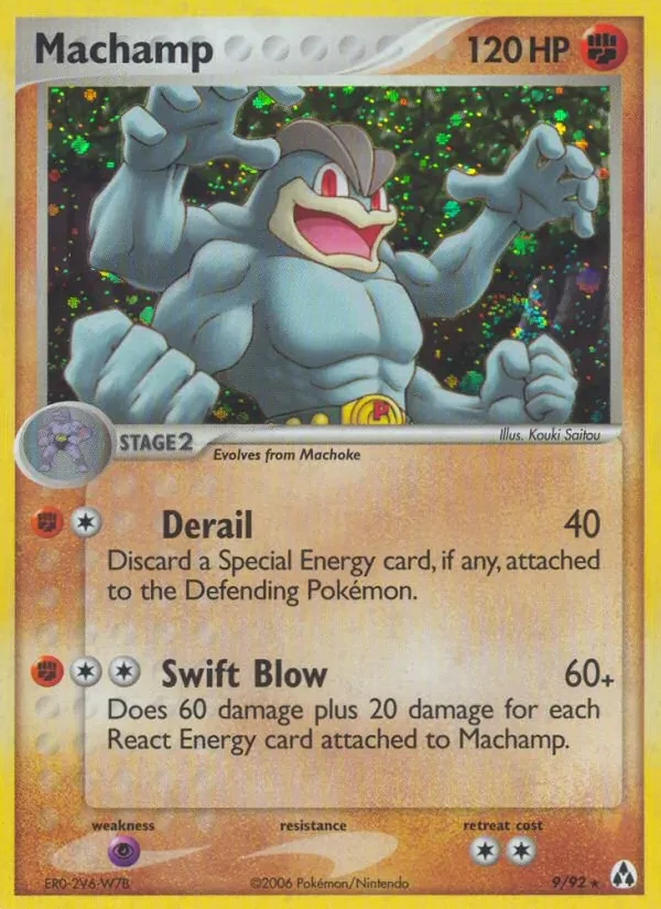 Carta Pokémon Machamp 9/92 Legend Maker