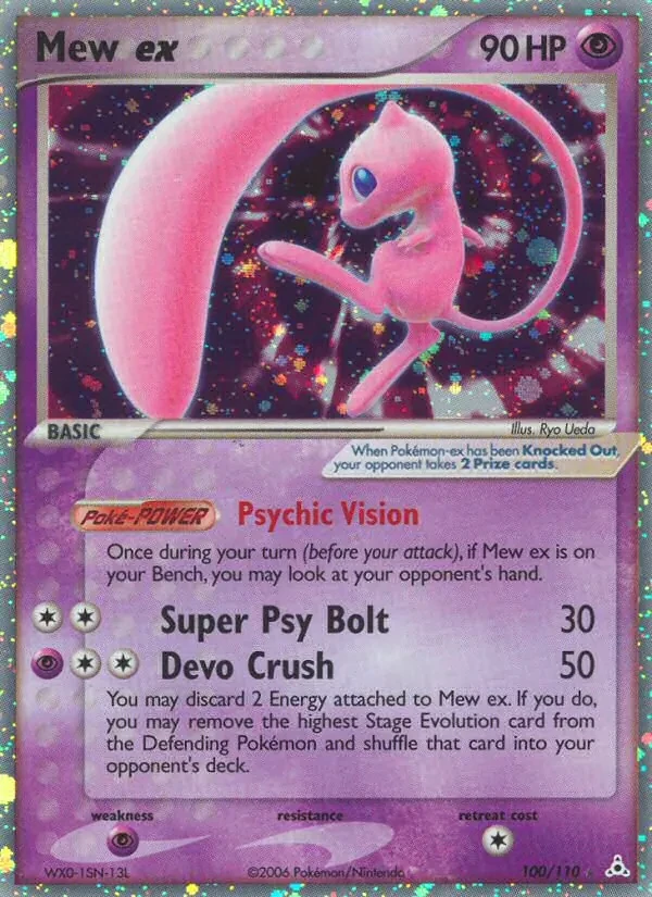 Mew ex 100/110 Holon Phantoms Pokémon card