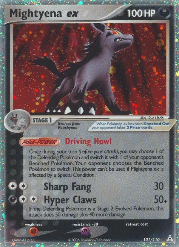 Mightyena ex 101/110 Holon Phantoms Pokémon card