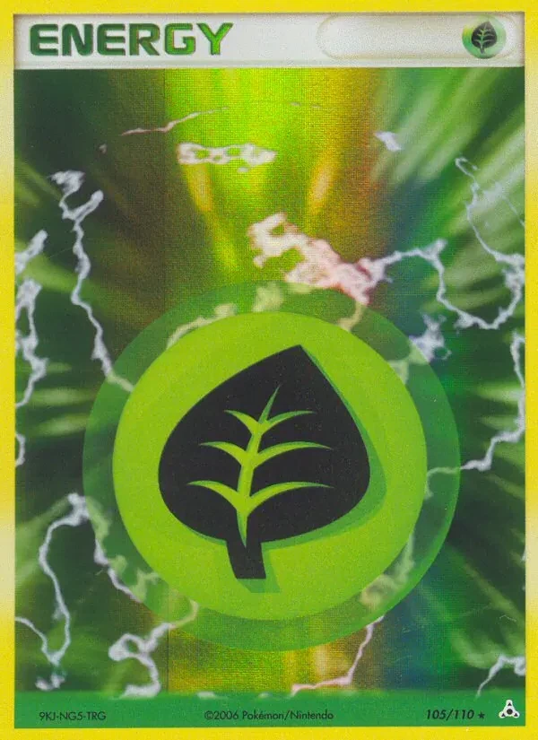 Grass Energy 105/110 Holon Phantoms Pokémon card