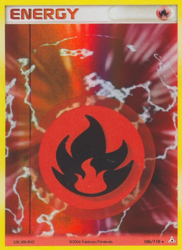 Fire Energy 106/110 Holon Phantoms Pokémon card