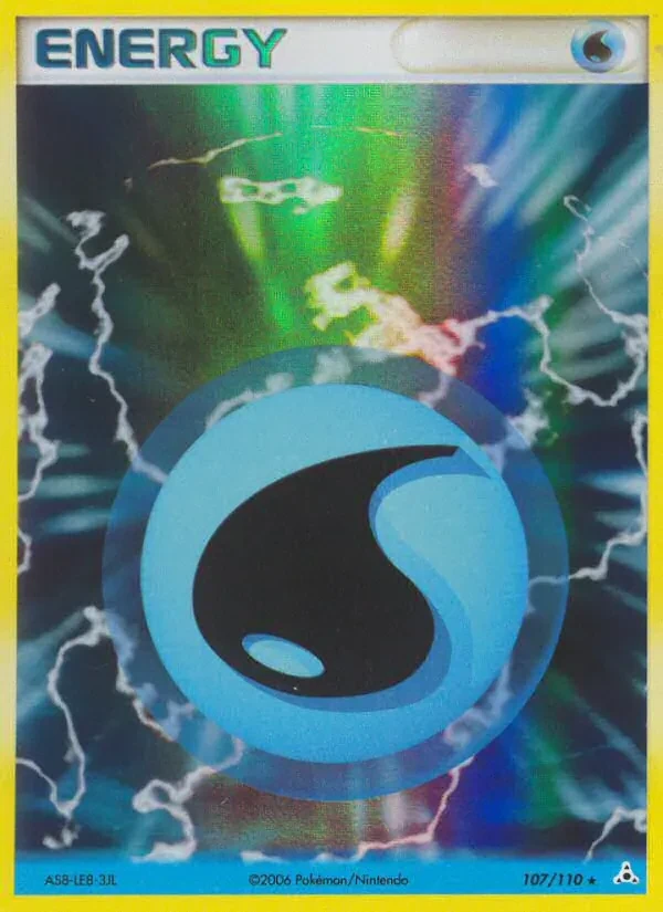 Water Energy 107/110 Holon Phantoms Pokémon Karte