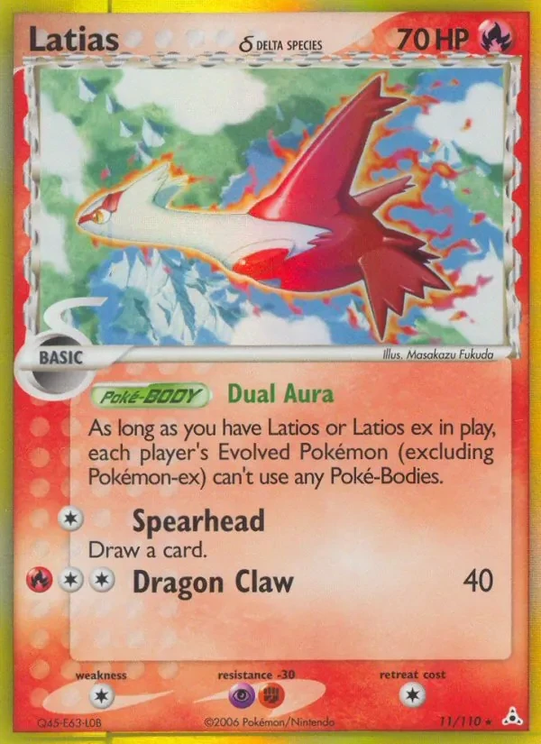 Latias δ 11/110 Holon Phantoms Pokémon card