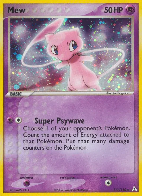 Mew 111/110 Holon Phantoms Pokémon card