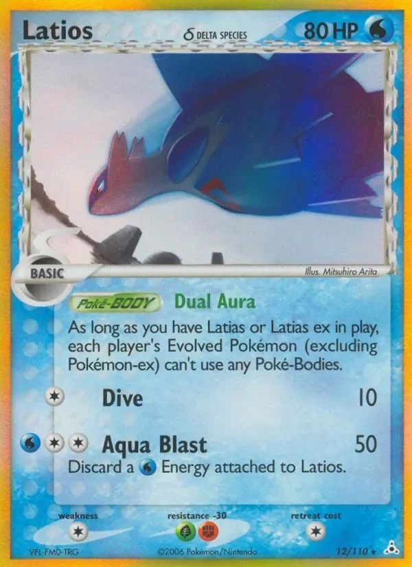 Latios δ 12/110 Holon Phantoms Pokémon card