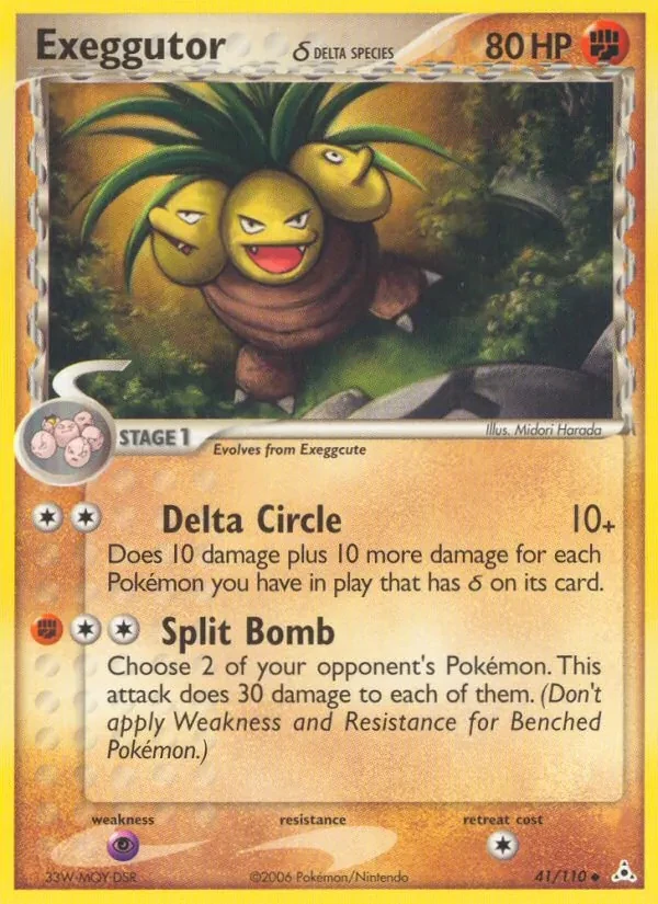 Exeggutor δ 41/110 Holon Phantoms Pokémon card
