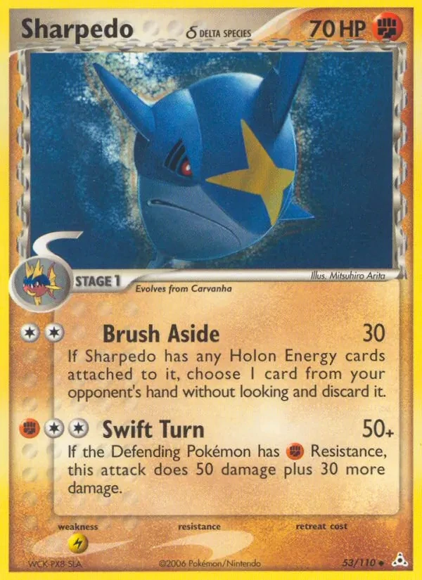 Sharpedo δ 53/110 Holon Phantoms Pokémon card