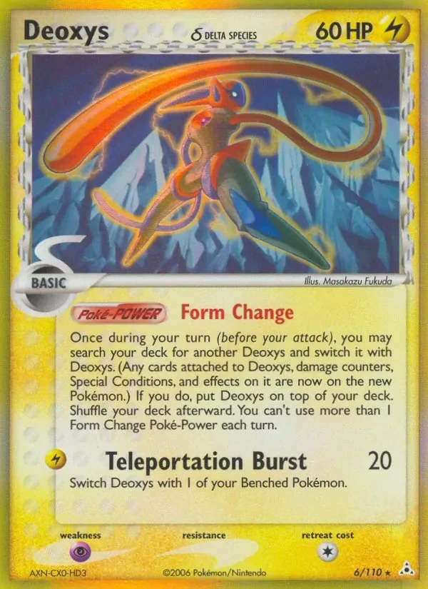 Deoxys δ 6/110 Holon Phantoms Pokémon card