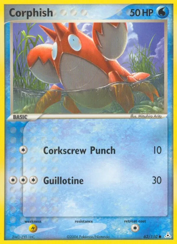 Corphish 62/110 Holon Phantoms Pokémon Karte