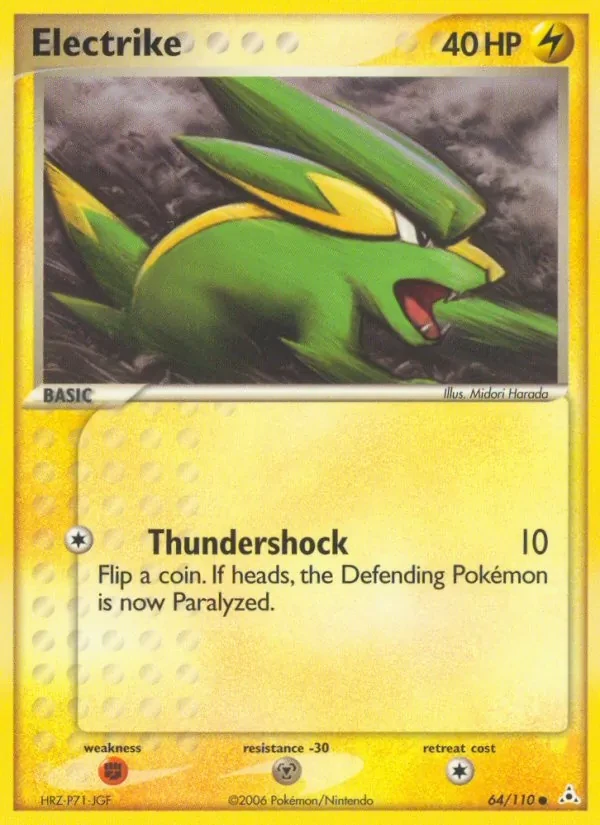 Electrike 64/110 Holon Phantoms Pokémon card