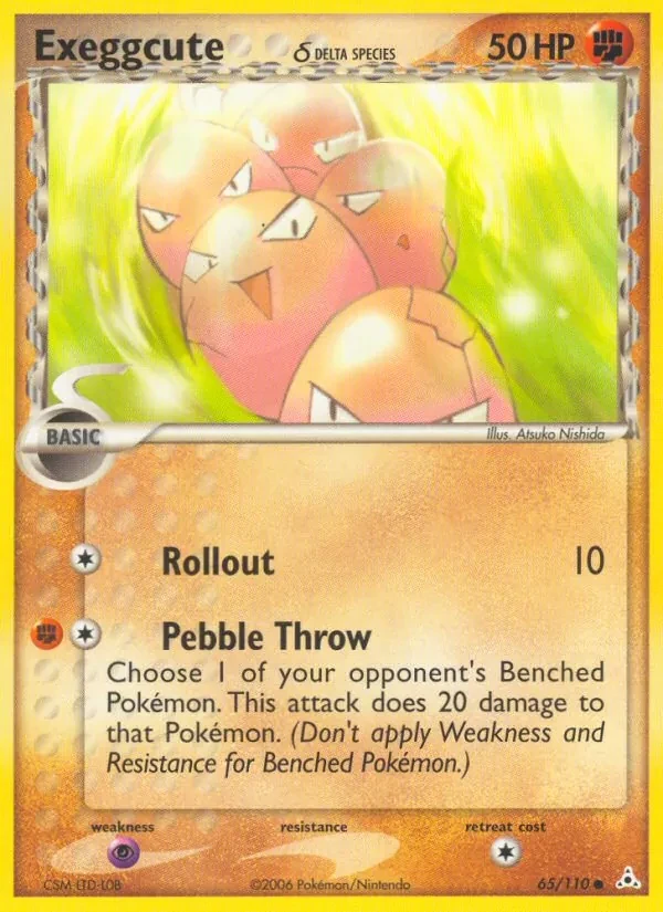 Exeggcute δ 65/110 Holon Phantoms Pokémon card
