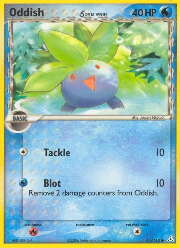 Oddish δ 73/110 Holon Phantoms Pokémon card