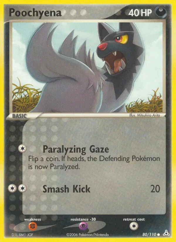 Poochyena 80/110 Holon Phantoms Pokémon card