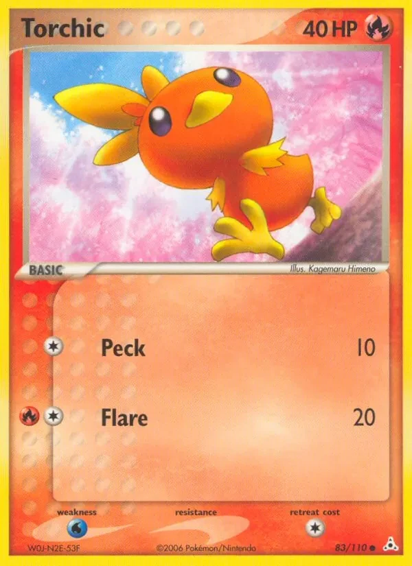 Torchic 83/110 Holon Phantoms Pokémon card