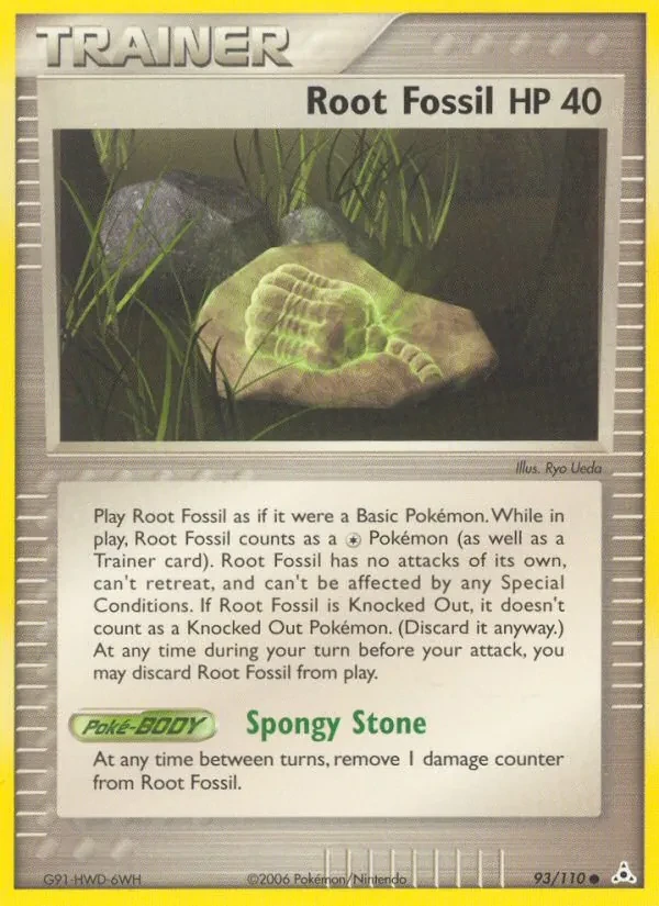 Root Fossil 93/110 Holon Phantoms Pokémon card