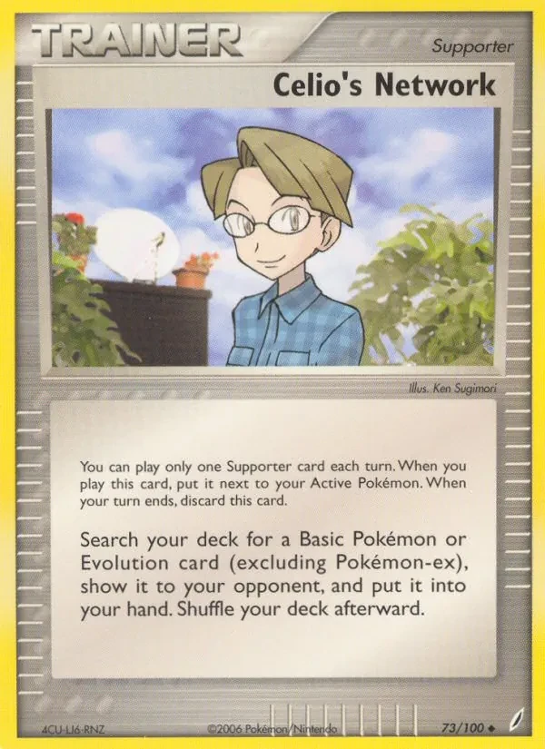 Celio's Network 73/100 Crystal Guardians Pokémon card