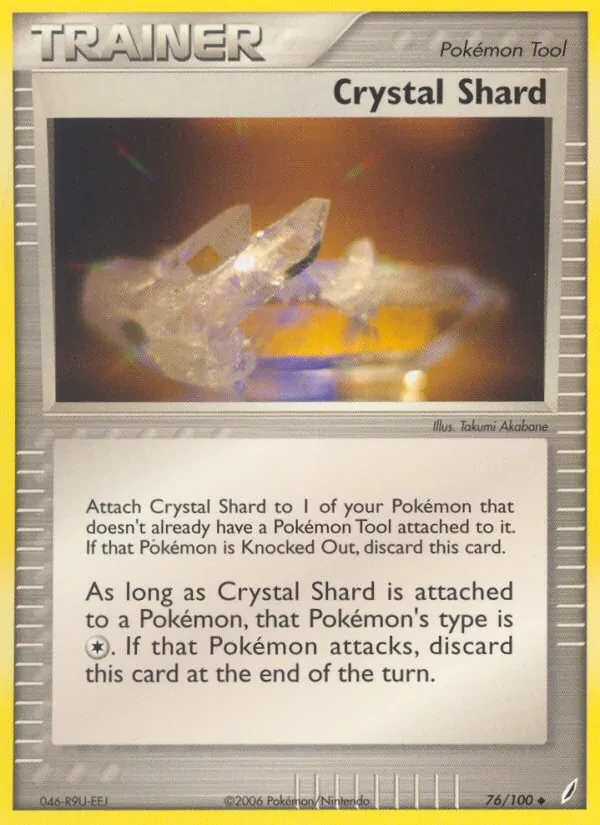 Crystal Shard 76/100 Crystal Guardians Pokémon card