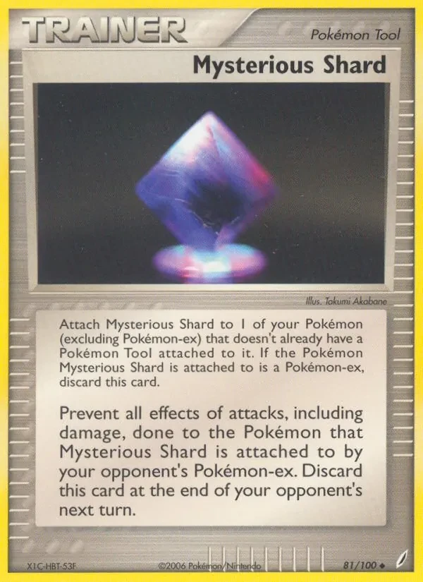 Mysterious Shard 81/100 Crystal Guardians Pokémon Karte