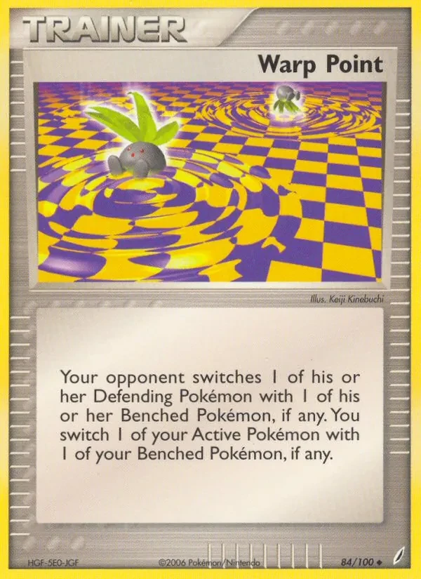 Warp Point 84/100 Crystal Guardians Pokémon card