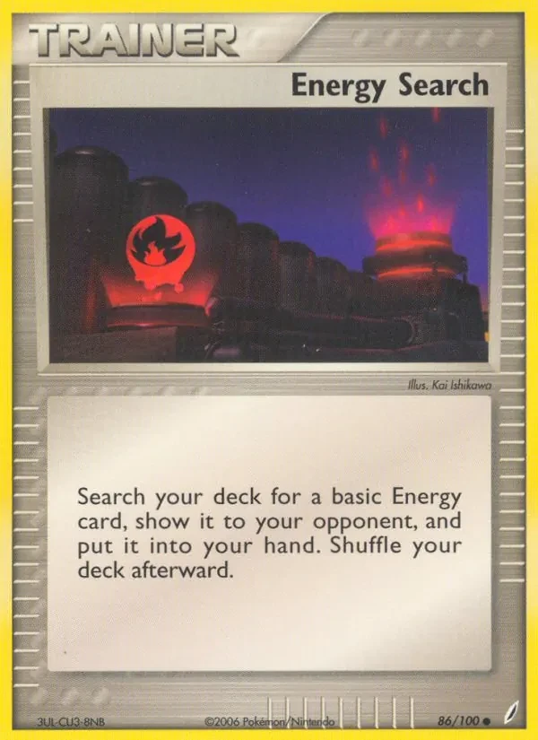 Energy Search 86/100 Crystal Guardians Pokémon card