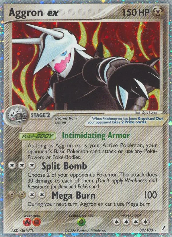 Aggron ex 89/100 Crystal Guardians Pokémon card