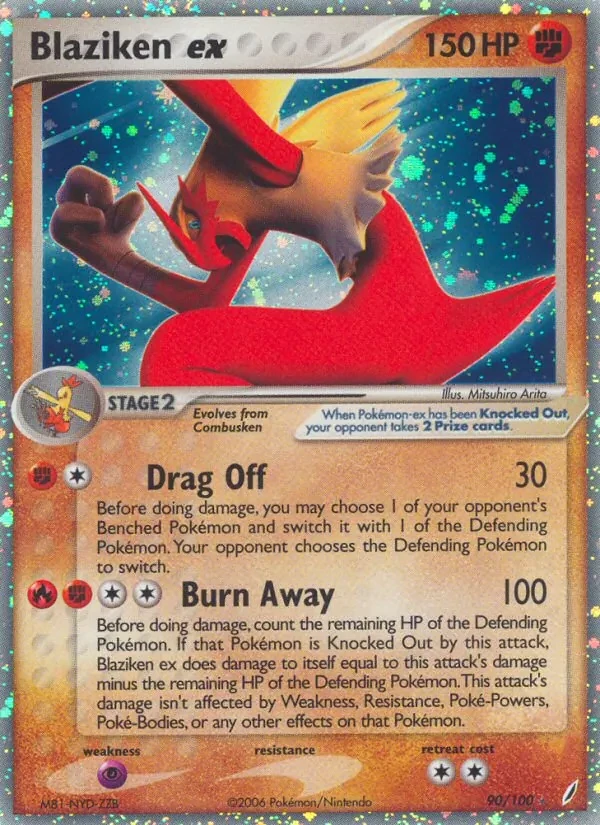 Blaziken ex 90/100 Crystal Guardians Pokémon card