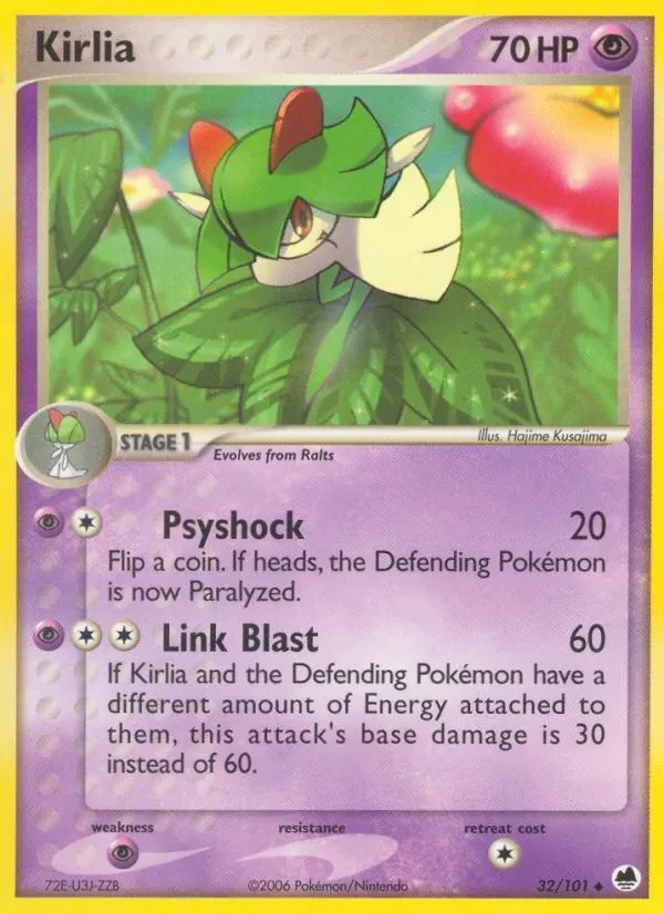 Kirlia 32/101 Dragon Frontiers Pokémon card