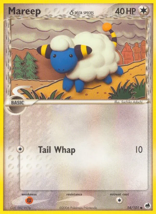 Carta Pokémon Mareep δ 54/101 Dragon Frontiers