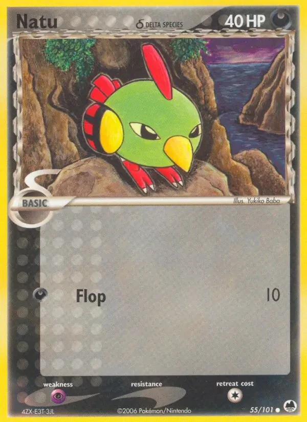 Natu δ 55/101 Dragon Frontiers Pokémon card