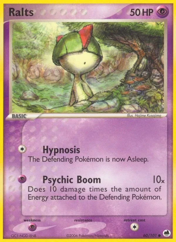 Ralts 60/101 Dragon Frontiers Pokémon card