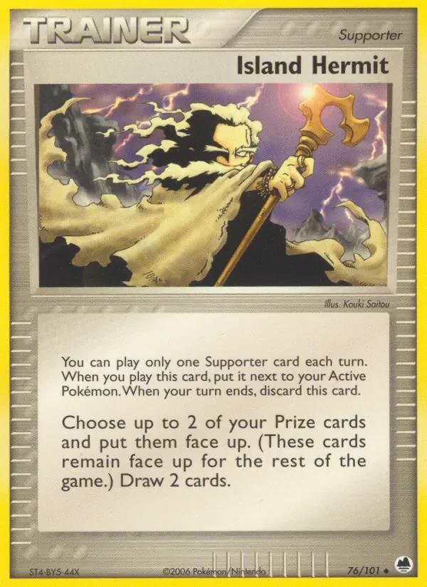 Island Hermit 76/101 Dragon Frontiers Pokémon card